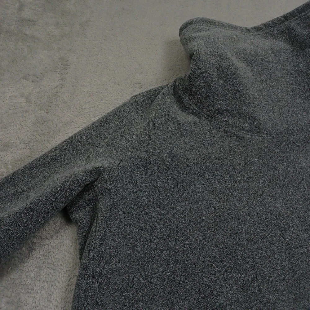 Nike Sweater Womens Medium Gray Dri Fit Tunic Fleece Activewear